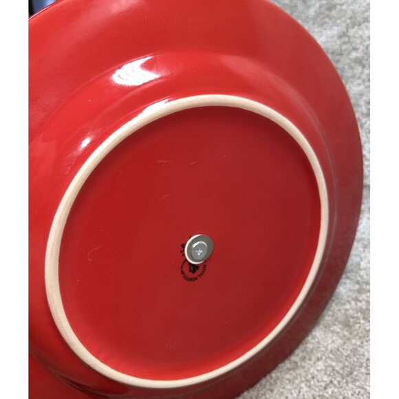 Christmas 3-Tier Ceramic Serving Stand Tid Bit With Gold Handle Holiday Parties - Picture 5 of 8